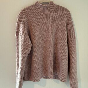 Abercrombie & Fitch Easy Funnel Neck Sweater | Pink | Size Medium